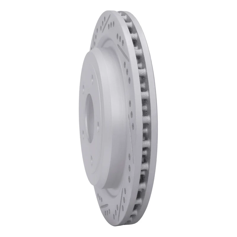 R1 97-13 Cadillac Xlr Rear Left Drilled & Slotted Geo-Carbon Rotor - Image 3