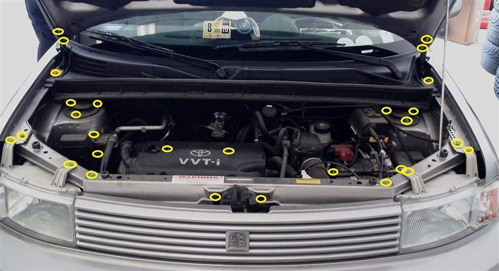 Scion xB (2004-2006) Titanium Engine Bay Kit - Image 2