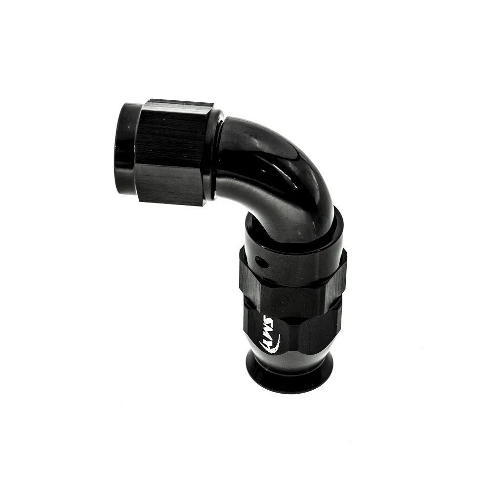 SMY Reusable PTFE Forged Full Flow Hose End 90 Degree 6an - Lifetime Warranty