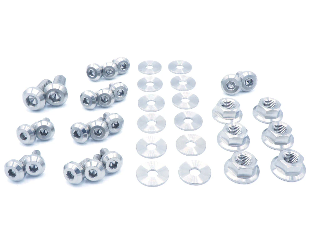 Stage 1 Titanium Hardware Engine Bay Kit - Mitsubishi Evo VIII - Image 5