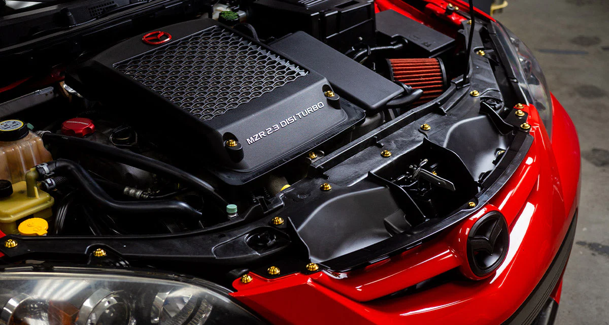 Stage 2 Titanium Hardware Engine Bay Kit - Mazda Speed3 (2007-2009) - Image 4