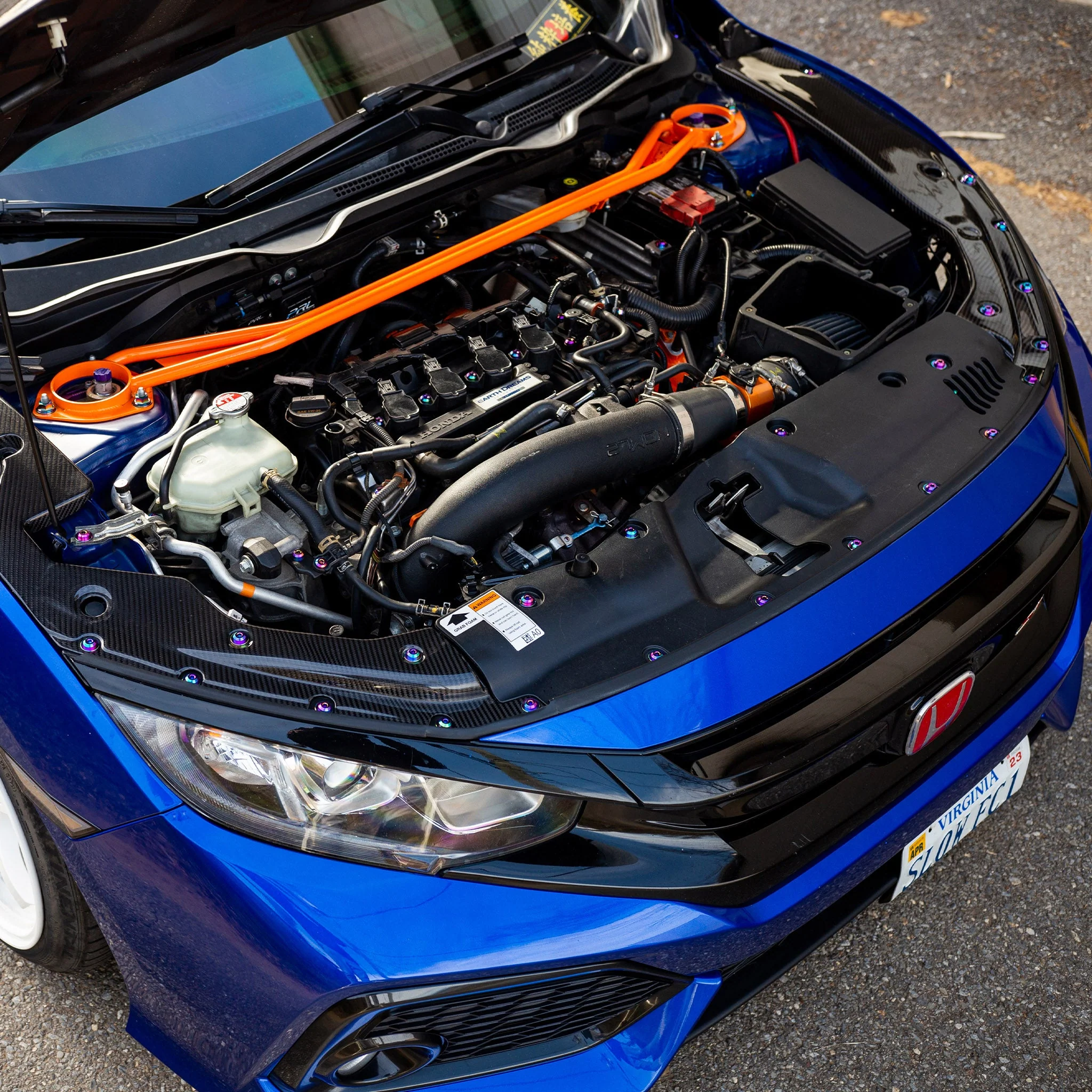 Stage 3 Titanium Hardware Engine Bay Kit - Honda Civic Si (2016-2021) - Image 3