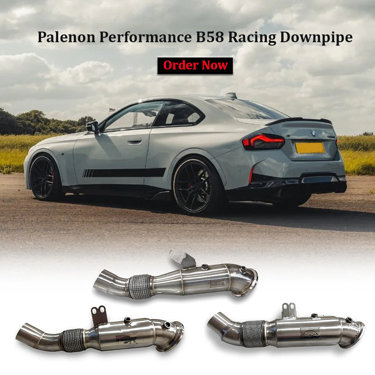 Supra & BMW B58 Racing Downpipe - M340i, M440i, M240i, 340i, 440i, 540i, 640i, 740i, X3, X4, X5 - Image 3