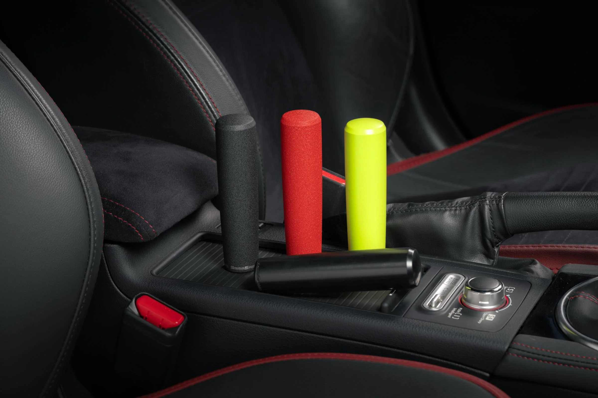 GrimmSpeed Tallboy Shift Knob Aluminum Red M12x1.25 Manual For Subaru - Image 4
