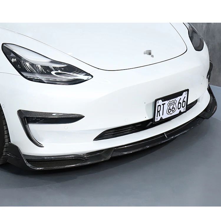 Tesla Model 3 Carbon Fiber Front Lip | Palenon Performance - Image 2