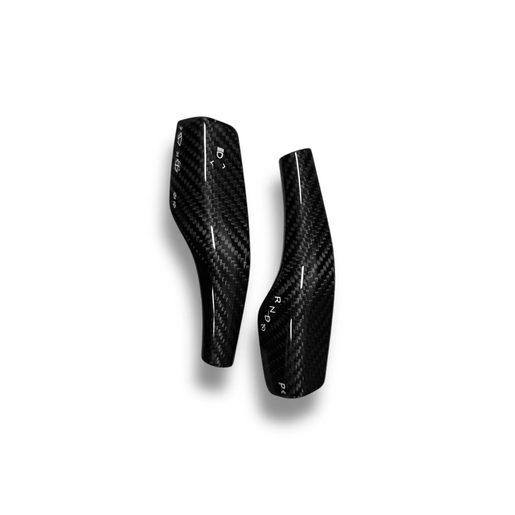 Tesla Model 3 & Y Carbon Fiber Steering Shift Stalk Covers | Palenon Performance - Image 5