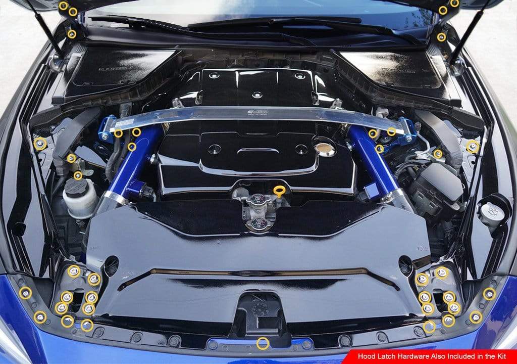 Titanium Hardware Engine Bay Kit - Infiniti Q50 (2014-2015) - Image 8
