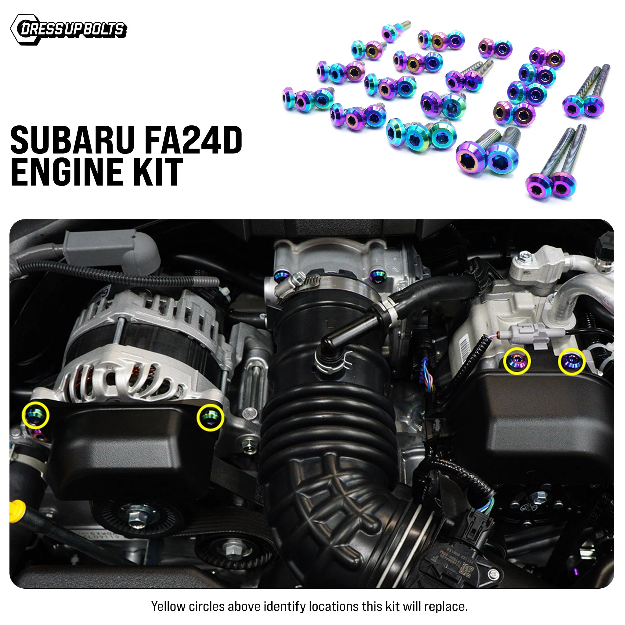 Titanium Hardware Engine Kit - Subaru FA24D Engine - Image 4