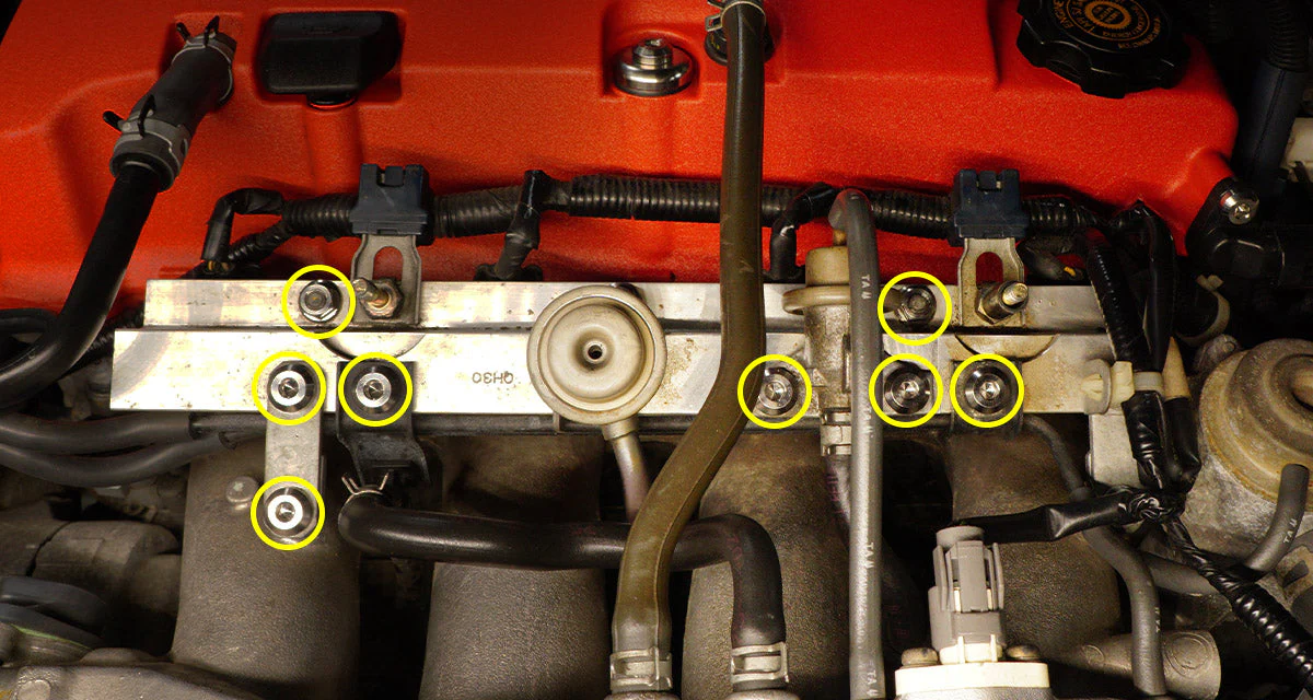 Titanium Hardware Fuel Rail Kit - F20C | F22C1 Engine - Image 5