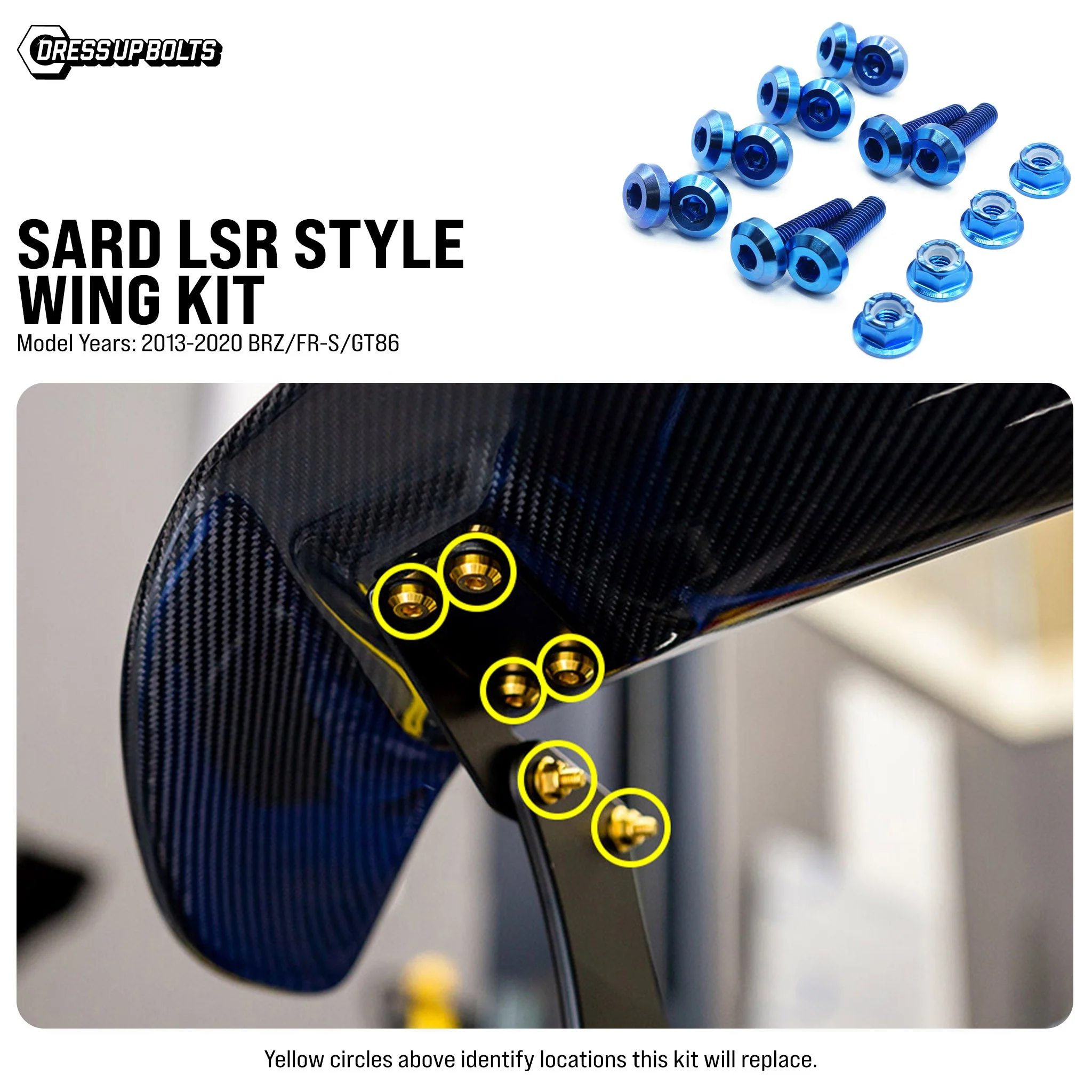 Titanium Hardware SARD LSR Style Wing Kit - BRZ/GT86/FR-S (2013-2020) - Image 2