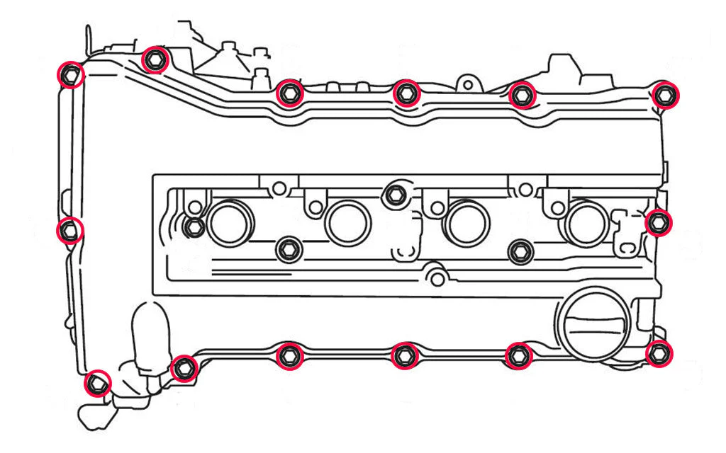 Titanium Hardware Valve Cover Kit - 4B11T Engine - Image 7