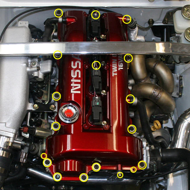 Titanium Hardware Valve Cover Kit - SR20DET VTC - Image 3