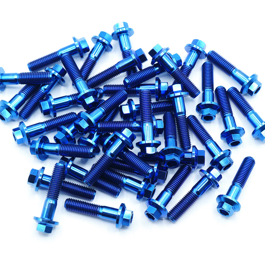 M8 × 32mm Titanium 3-Piece Wheel Assembly Hardware - Image 4