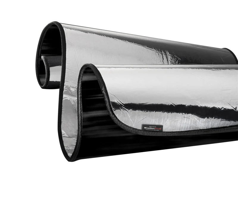 WeatherTech 21-23 BMW 430i/M440i Front Windshield SunShade - Silver/Black - Image 2